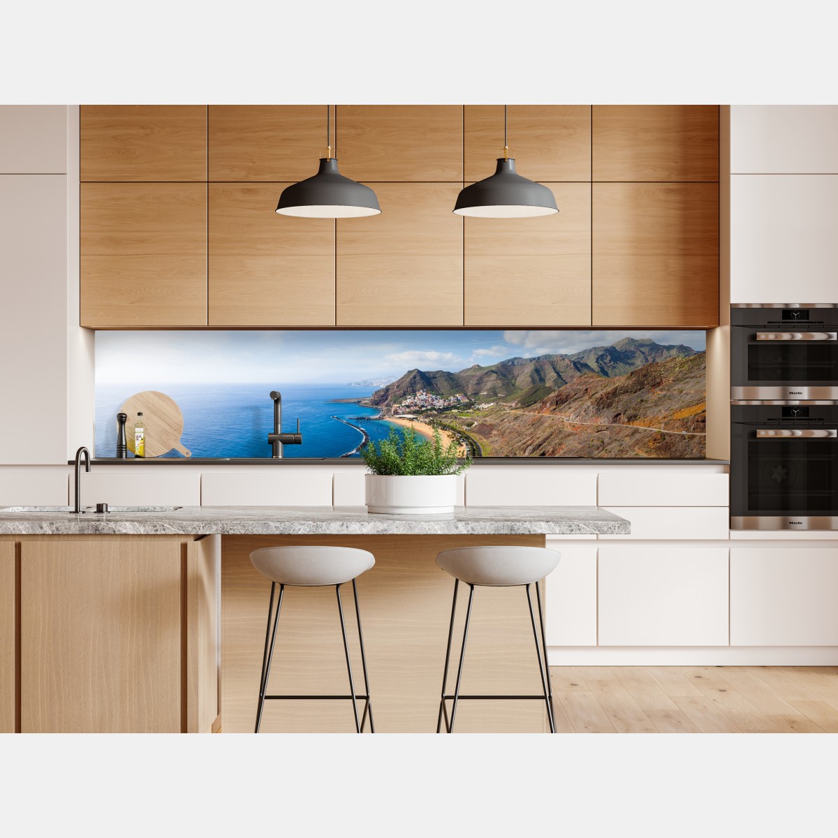 Naklejka repozycjonowalna plaża Las Teresitas, panorama Teneryfy – Wallissimo® Naklejka repozycjonowalna plaża Las Teresitas, panorama Teneryfy – Wallissimo®