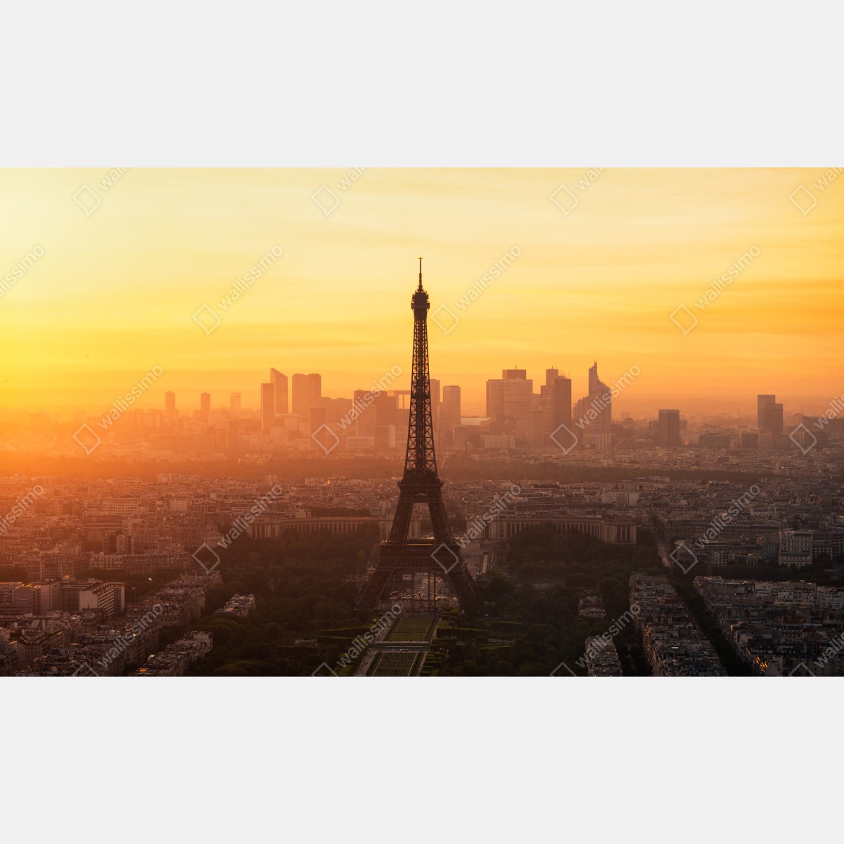 Naklejka repozycjonowalna Paryż zachód słońca z Wieżą Eiffla – Wallissimo® Naklejka repozycjonowalna Paryż zachód słońca z Wieżą Eiffla – Wallissimo®