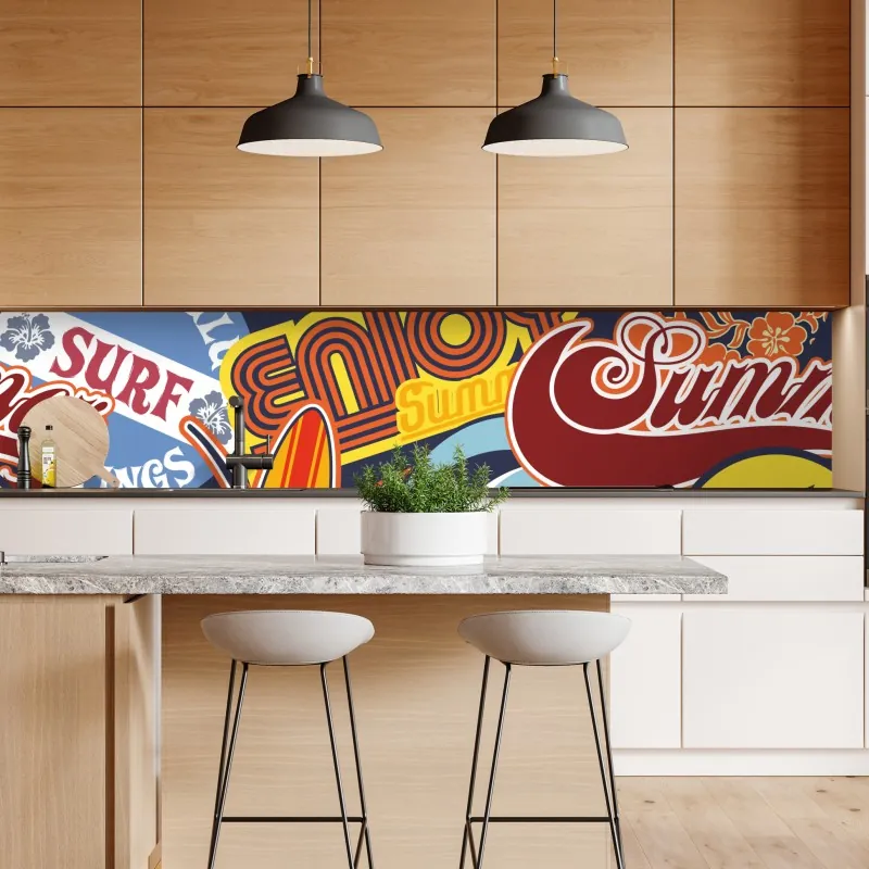 Naklejka repozycjonowalna złoty liść monstera na białym tle – Wallissimo®