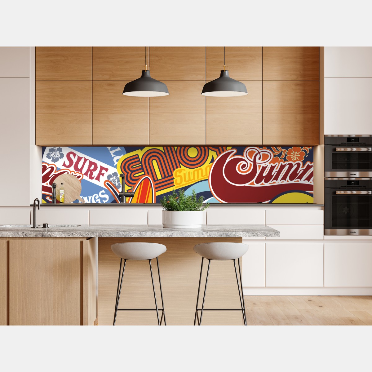 Naklejka repozycjonowalna retro kolaż naklejek surf – Wallissimo® Naklejka repozycjonowalna retro kolaż naklejek surf – Wallissimo®