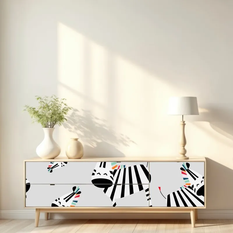 Naklejka repozycjonowalna pastelowe magnolie na beżowym tle – Wallissimo®