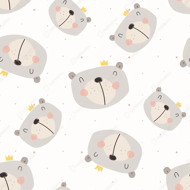 Naklejka repozycjonowalna wzór z misiami do pokoju dziecięcego – Wallissimo® Naklejka repozycjonowalna wzór z misiami do pokoju dziecięcego – Wallissimo®