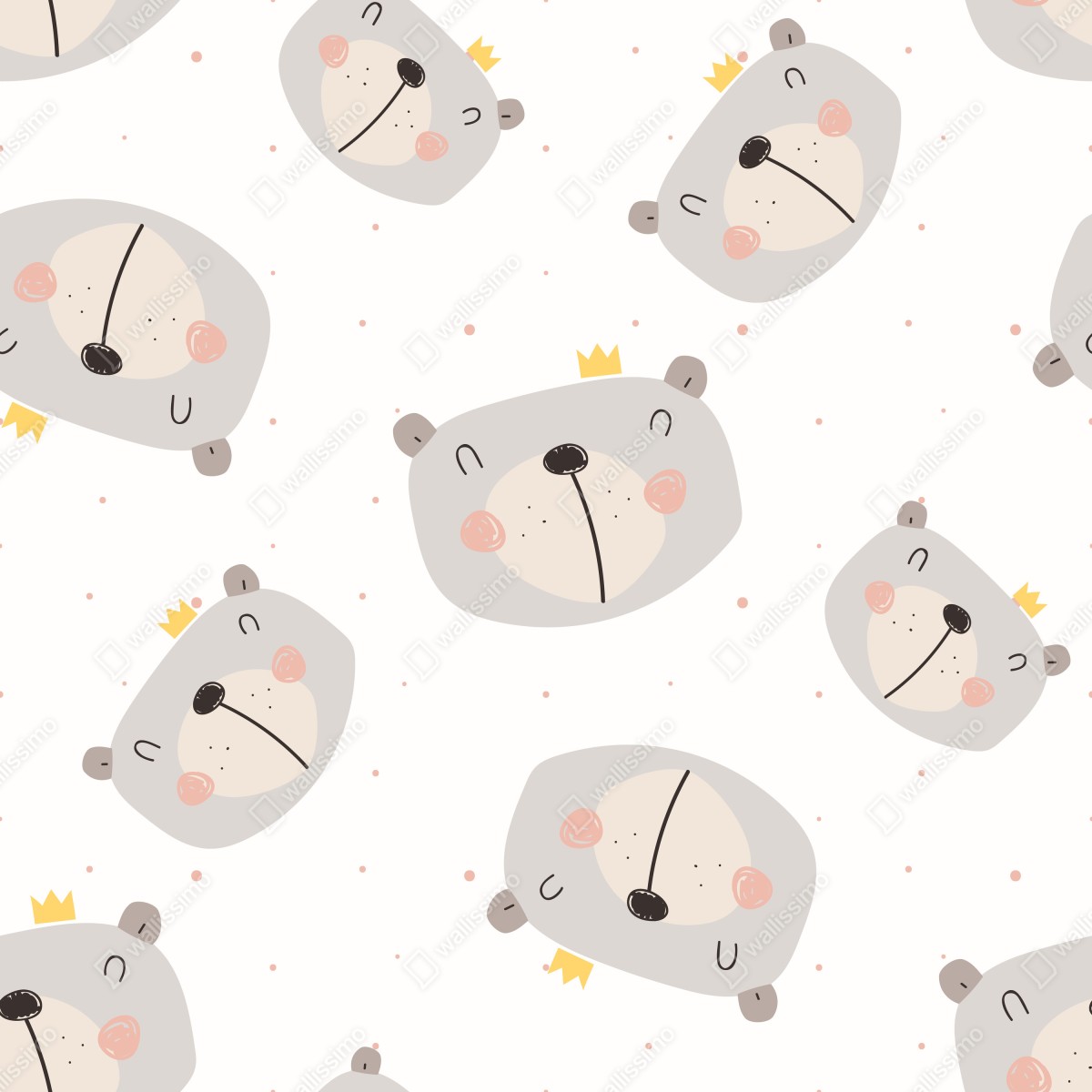 Naklejka repozycjonowalna wzór z misiami do pokoju dziecięcego – Wallissimo® Naklejka repozycjonowalna wzór z misiami do pokoju dziecięcego – Wallissimo®