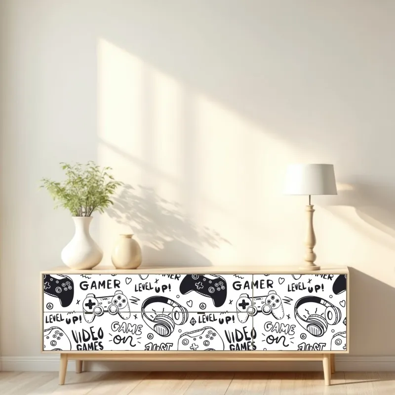 Naklejka repozycjonowalna ciepły wirujący abstrakcyjny wzór – Wallissimo®