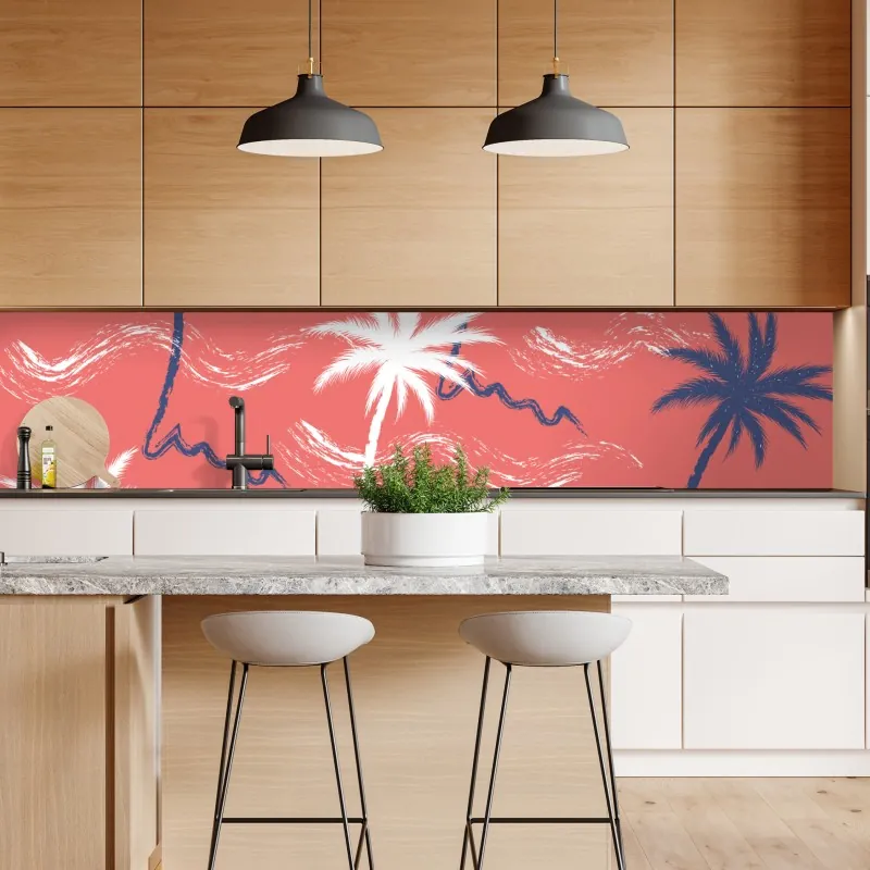 Naklejka repozycjonowalna magiczny różowy wzór jednorożca – Wallissimo®