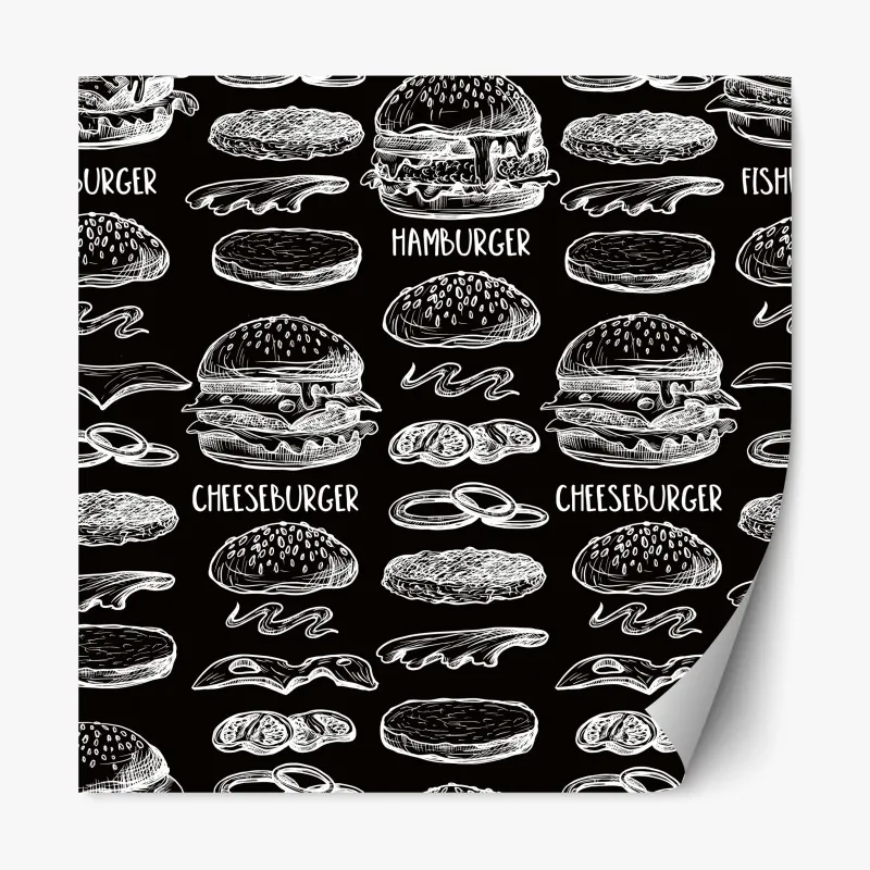 Naklejka repozycjonowalna turkusowe góry o złotych akcentach – Wallissimo®