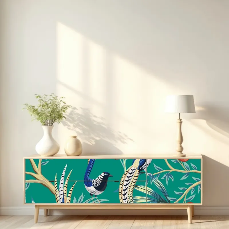 Naklejka repozycjonowalna ciemny marmur ze złotymi i kremowymi żyłami – Wallissimo®