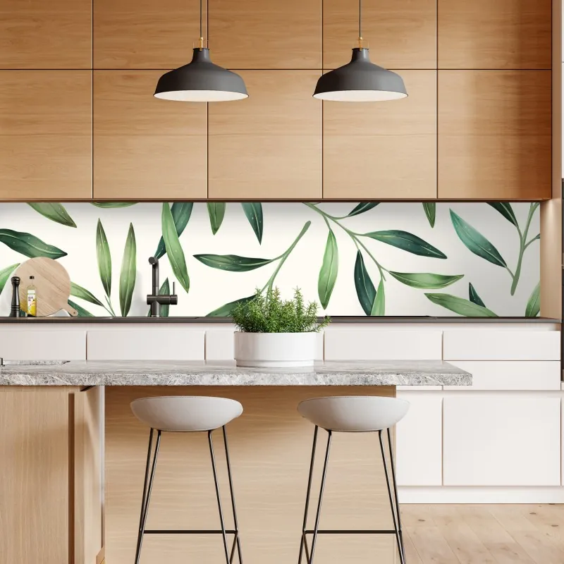 Naklejka repozycjonowalna spokojny zimowy pejzaż górski nad zamarzniętym jeziorem – Wallissimo®