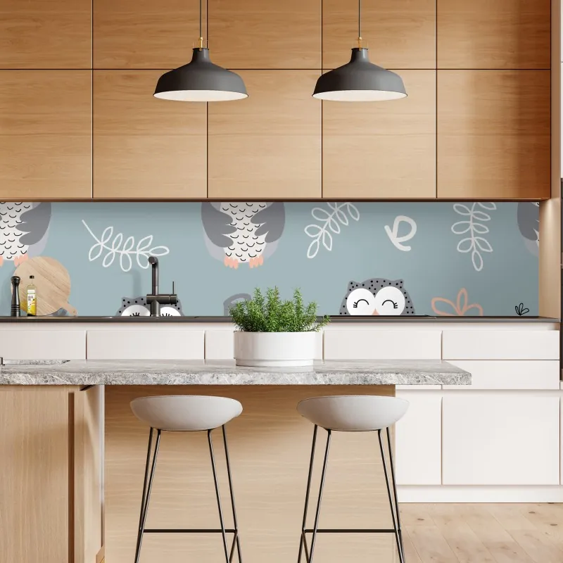 Naklejka repozycjonowalna delikatny różowy wzór kwiatowy – Wallissimo®