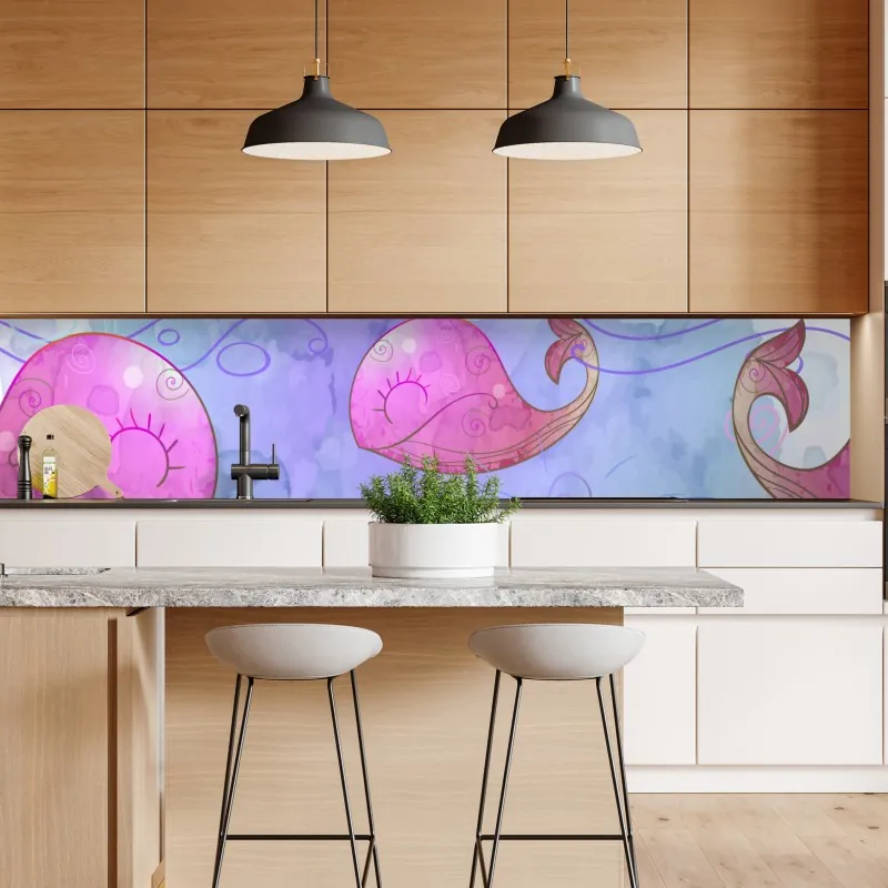 Naklejka repozycjonowalna oszronione drzewa o świcie – Wallissimo®