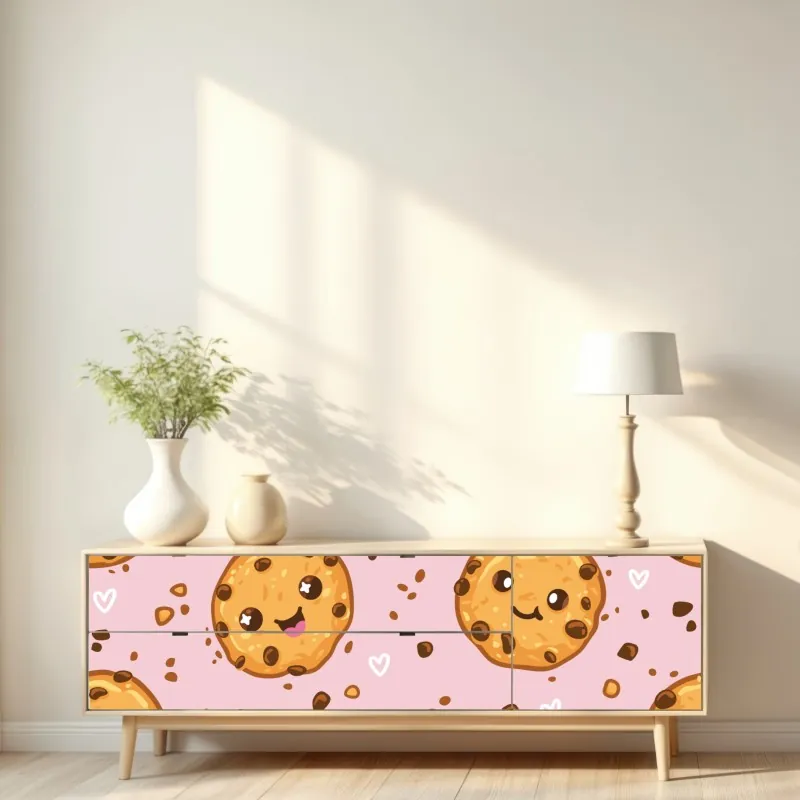 Naklejka repozycjonowalna akwarelowy wzór z ptakami i różami – Wallissimo®