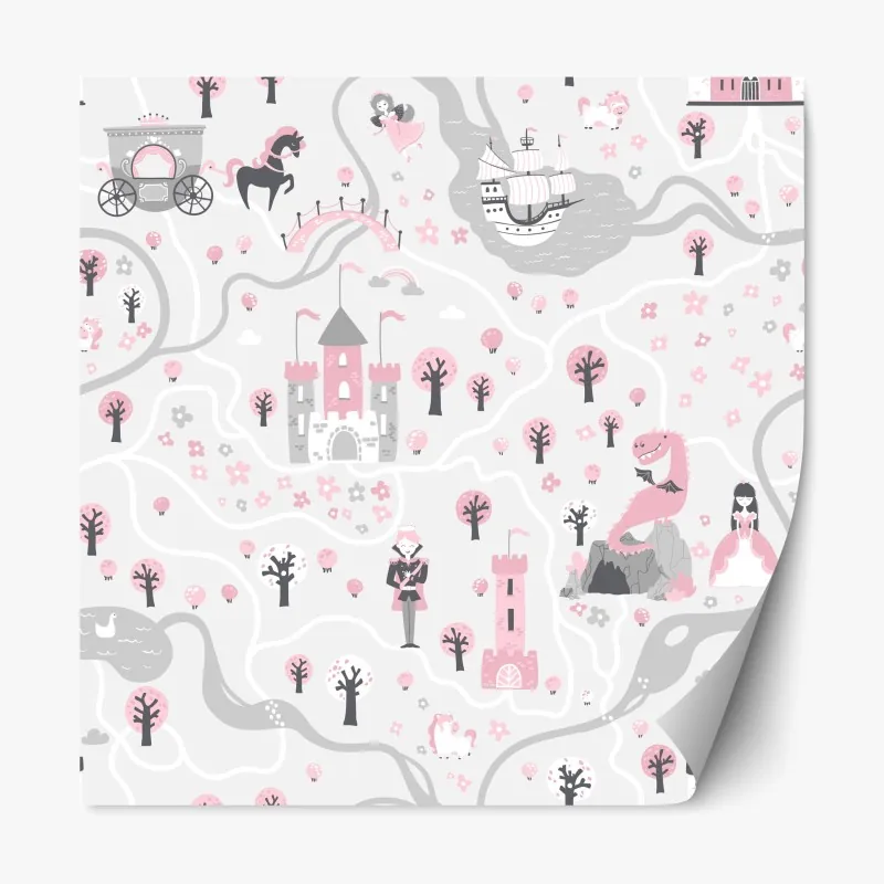 Naklejka repozycjonowalna beżowy liściasty wzór botaniczny – Wallissimo®