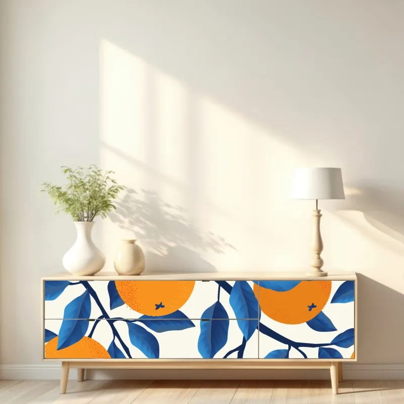 Naklejka repozycjonowalna dramatyczna czarno-biała fala oceanu – Wallissimo®