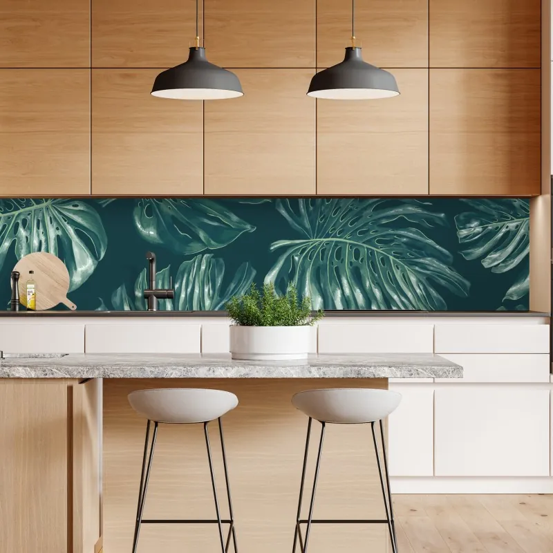 Naklejka repozycjonowalna słoneczny taras śródziemnomorski z widokiem na morze – Wallissimo®