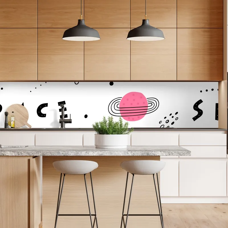 Naklejka repozycjonowalna ornamentalny złoty wzór chmur – Wallissimo®