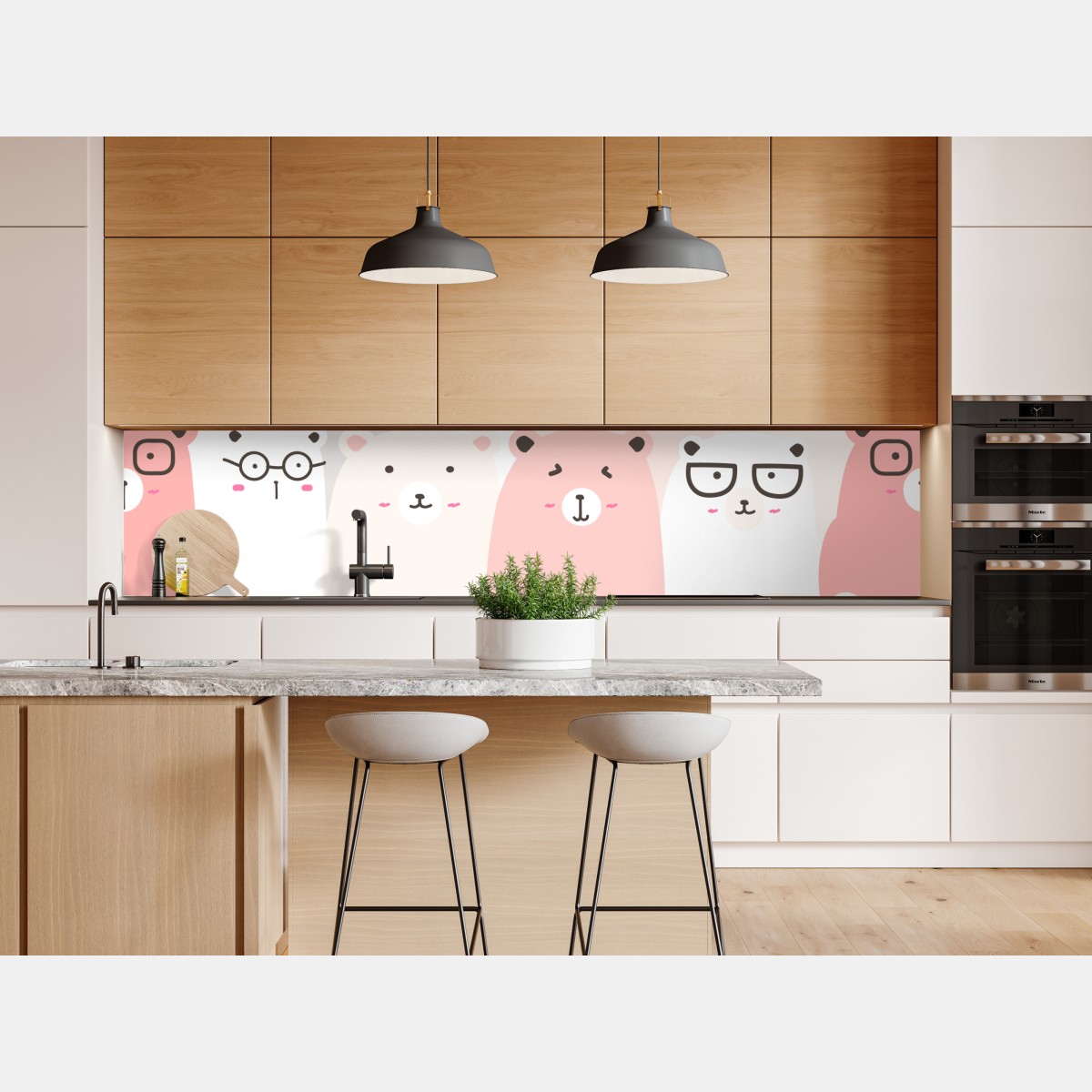 Naklejka repozycjonowalna pastelowy wzór z misiami do pokoju dziecięcego – Wallissimo® Naklejka repozycjonowalna pastelowy wzór z misiami do pokoju dziecięcego – Wallissimo®
