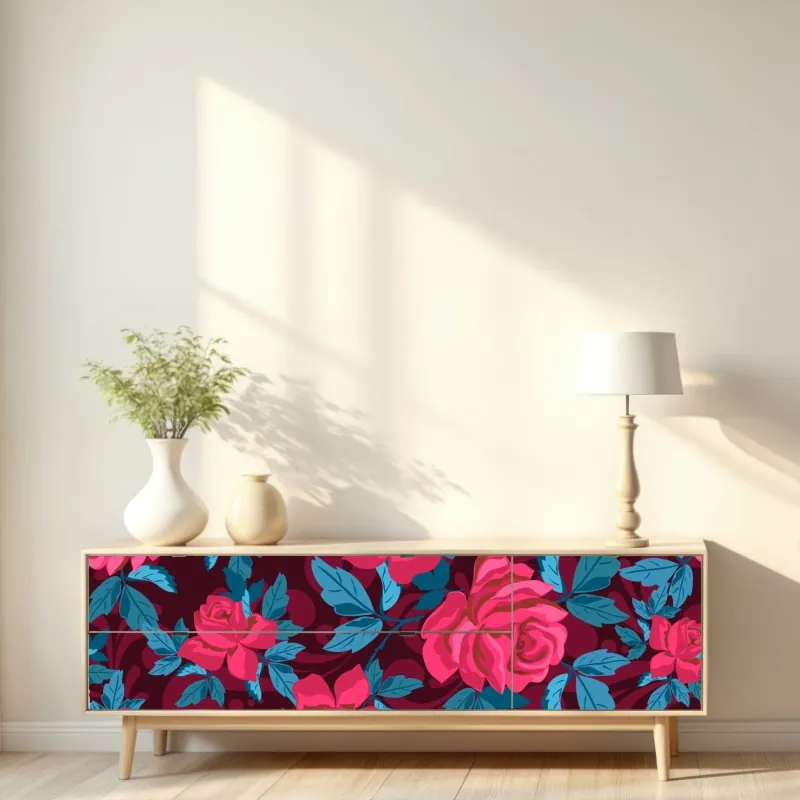 Naklejka repozycjonowalna ciepły wirujący abstrakcyjny wzór – Wallissimo®