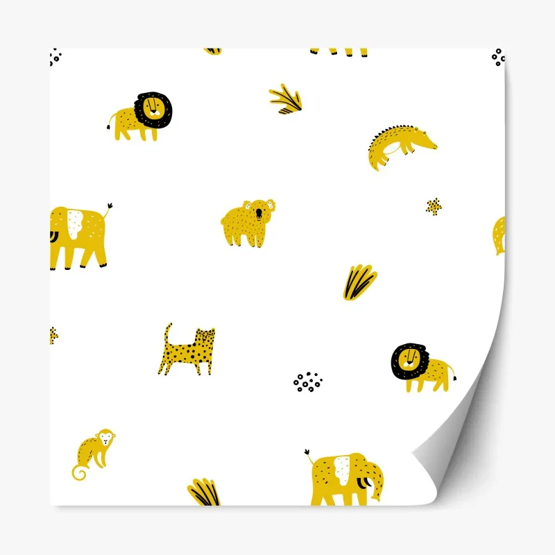 Naklejka repozycjonowalna mglista panorama górska – Wallissimo®