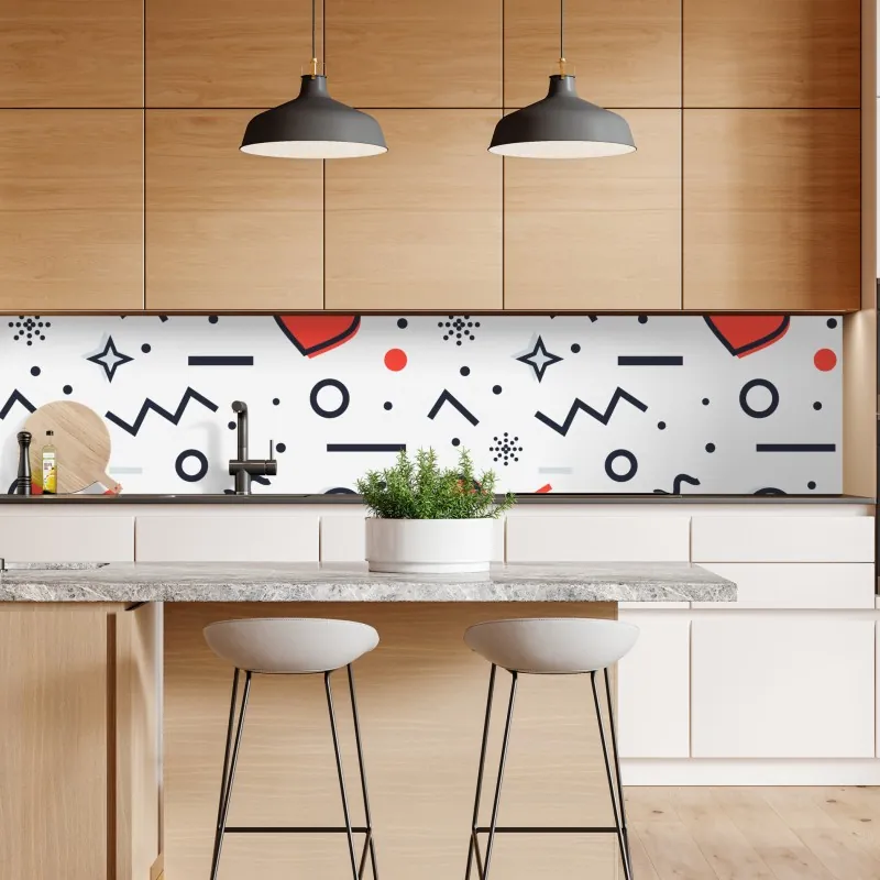 Naklejka repozycjonowalna zabawny wzór serc na białym tle – Wallissimo® Naklejka repozycjonowalna zabawny wzór serc na białym tle – Wallissimo®