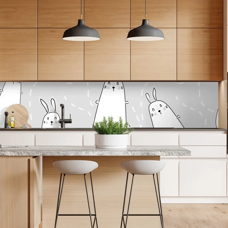 Naklejka repozycjonowalna zebra w monochromatycznych paskach – Wallissimo®