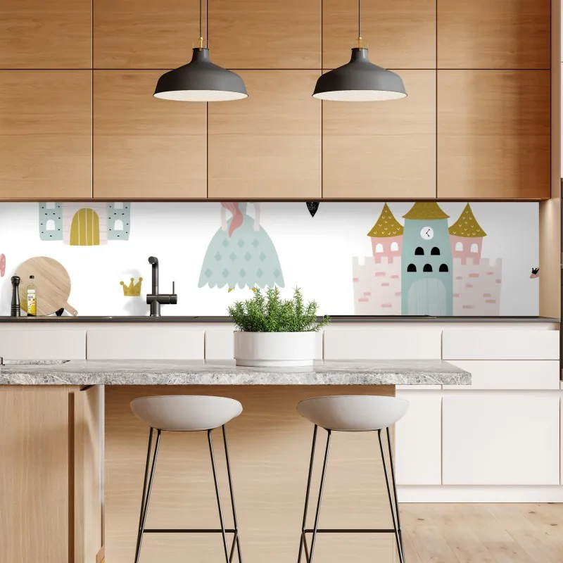 Naklejka repozycjonowalna pastelowy wzór księżniczki do pokoju dziecięcego – Wallissimo® Naklejka repozycjonowalna pastelowy wzór księżniczki do pokoju dziecięcego – Wallissimo®