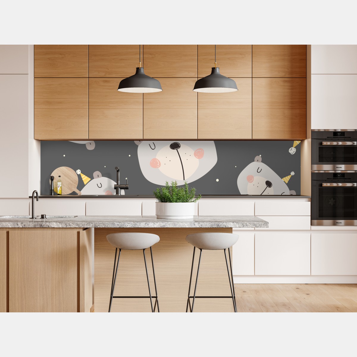 Naklejka repozycjonowalna pastelowe śpiące misie wzór do pokoju dziecięcego – Wallissimo® Naklejka repozycjonowalna pastelowe śpiące misie wzór do pokoju dziecięcego – Wallissimo®