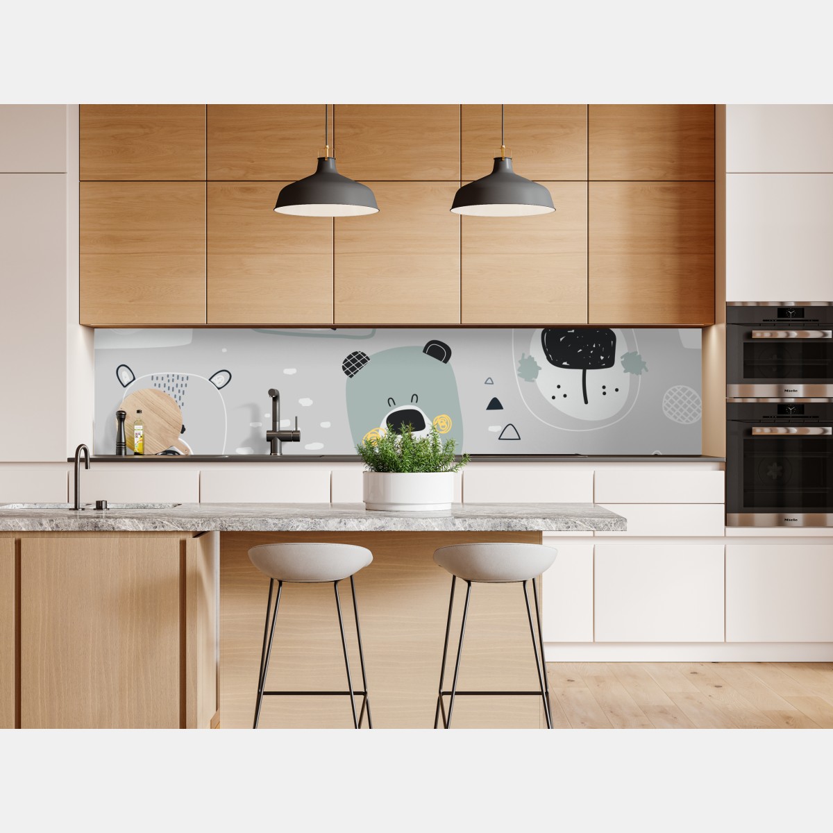 Naklejka repozycjonowalna wzór z zabawnymi misiami do pokoju dziecięcego – Wallissimo® Naklejka repozycjonowalna wzór z zabawnymi misiami do pokoju dziecięcego – Wallissimo®