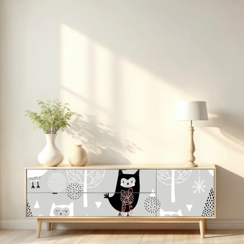 Naklejka repozycjonowalna spokojna alejka w bambusowym gaju – Wallissimo®