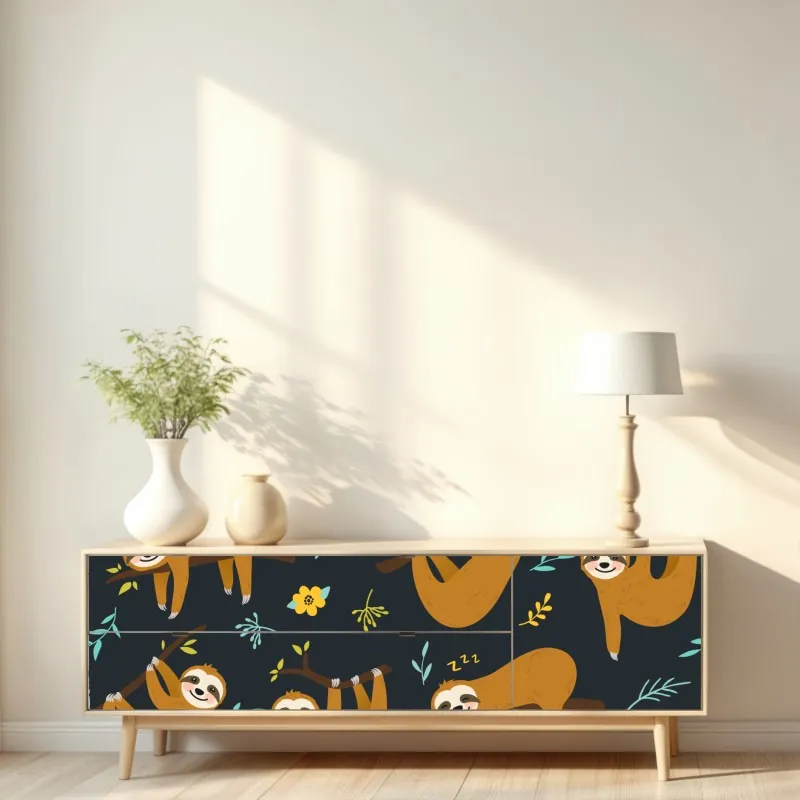 Naklejka repozycjonowalna żywa różowa abstrakcja płynna – Wallissimo®