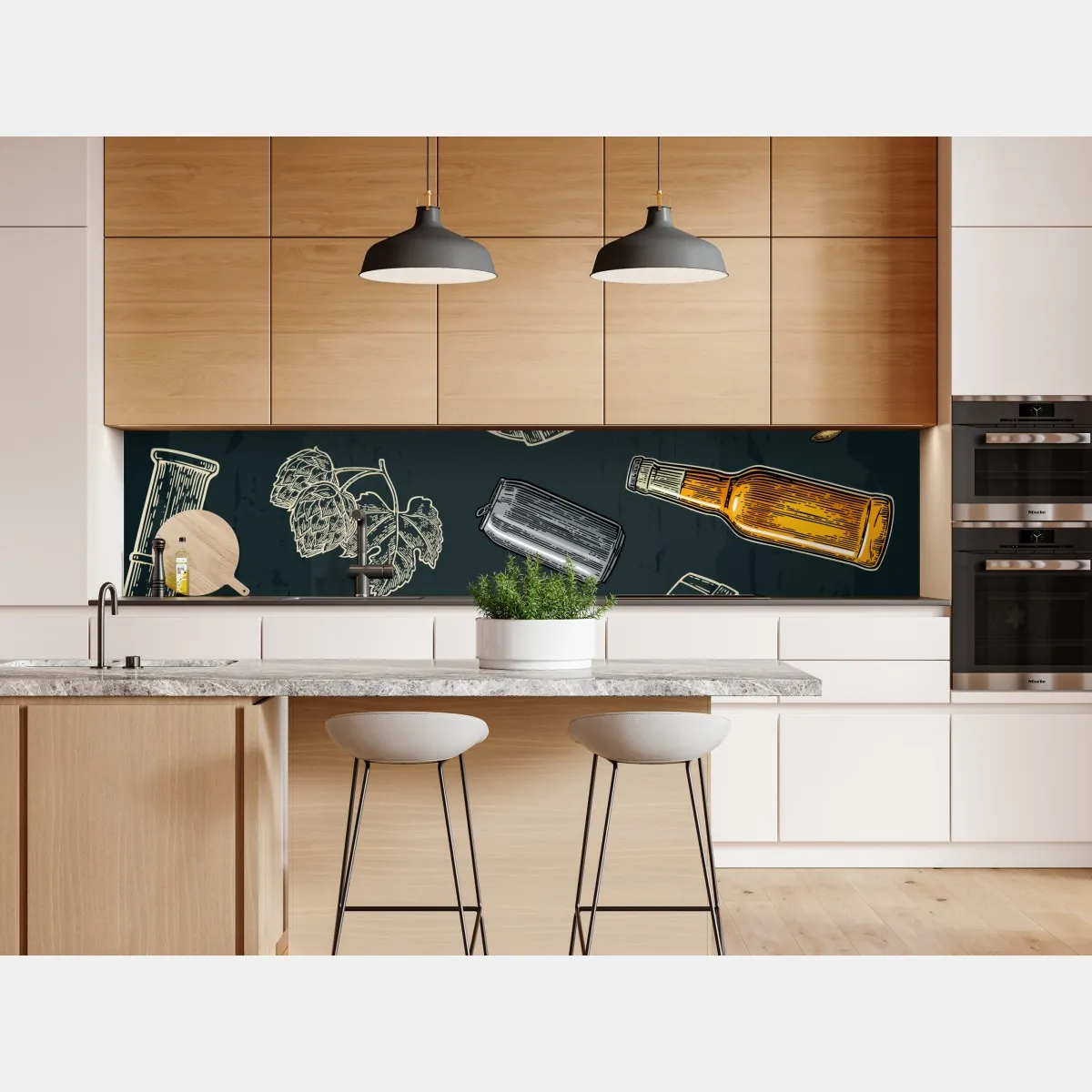 Naklejka repozycjonowalna vintage wzór piwa i browaru – Wallissimo® Naklejka repozycjonowalna vintage wzór piwa i browaru – Wallissimo®