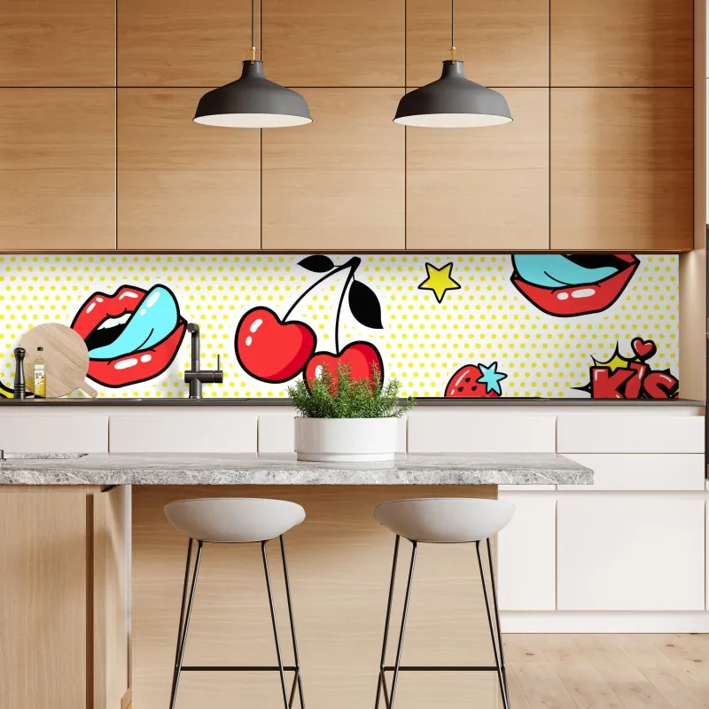 Naklejka repozycjonowalna tropikalny wzór z lampartami – Wallissimo®