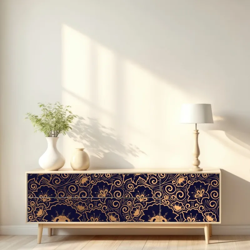 Naklejka repozycjonowalna spokojna ścieżka w bambusowym lesie – Wallissimo®