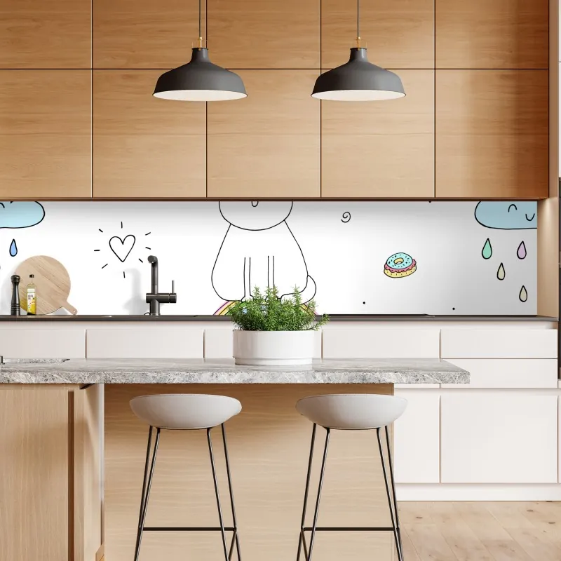 Naklejka repozycjonowalna art deco złoty wzór wachlarza – Wallissimo®