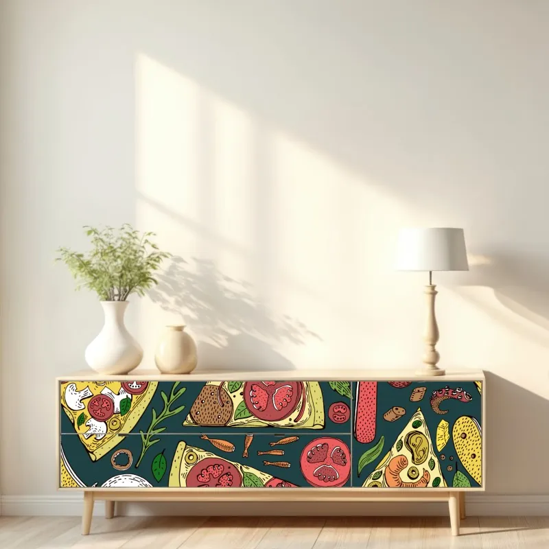 Naklejka repozycjonowalna spokojny zimowy pejzaż górski nad zamarzniętym jeziorem – Wallissimo®