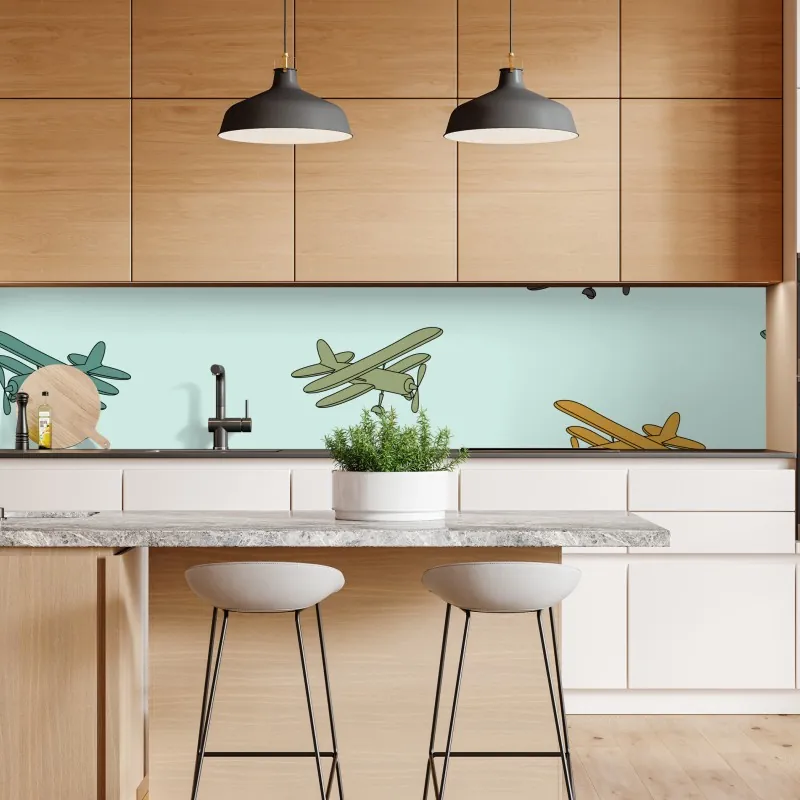 Naklejka repozycjonowalna radosny geometryczny wzór – Wallissimo®