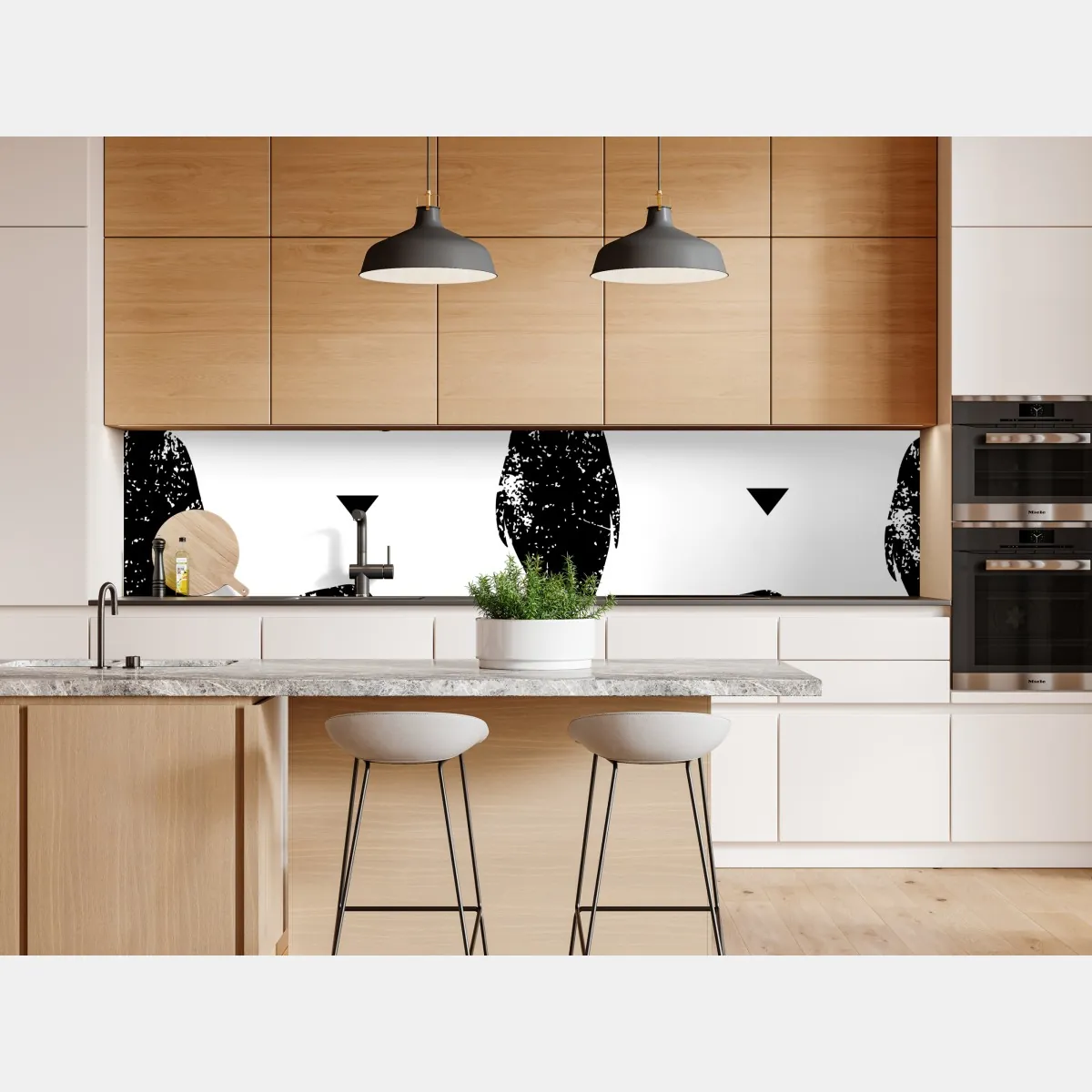 Naklejka repozycjonowalna czarny wzór sylwetek pingwinów – Wallissimo® Naklejka repozycjonowalna czarny wzór sylwetek pingwinów – Wallissimo®