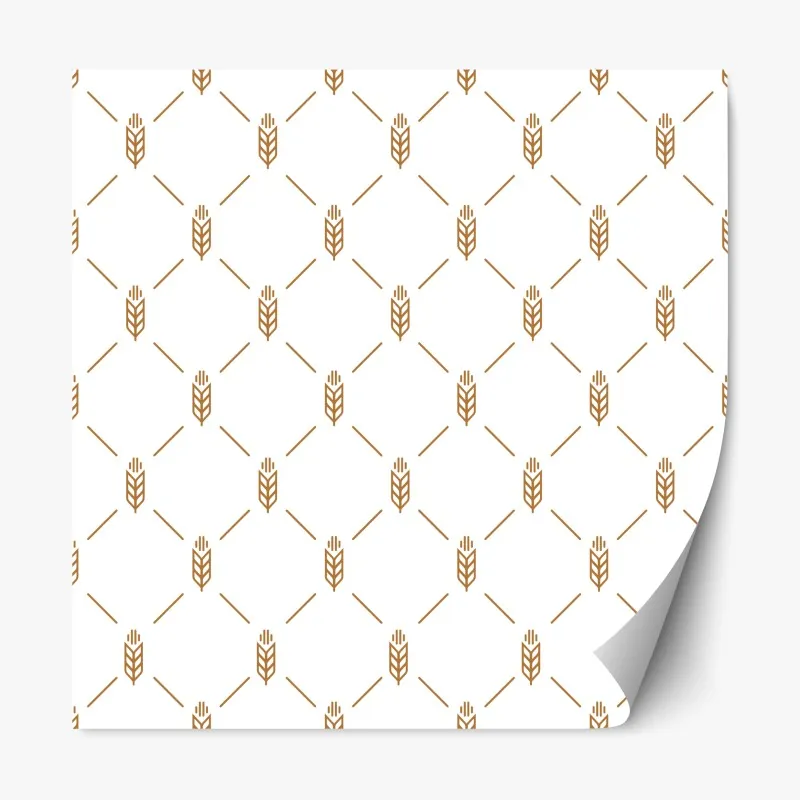 Naklejka repozycjonowalna złoty geometryczny wzór pszenicy