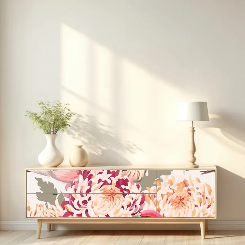 Naklejka repozycjonowalna luksusowa niebiesko-złota abstrakcja fluidalna – Wallissimo®