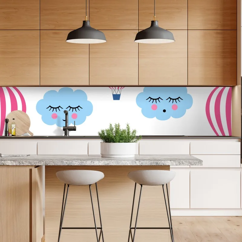 Naklejka repozycjonowalna złote liście w stylu line art – Wallissimo®