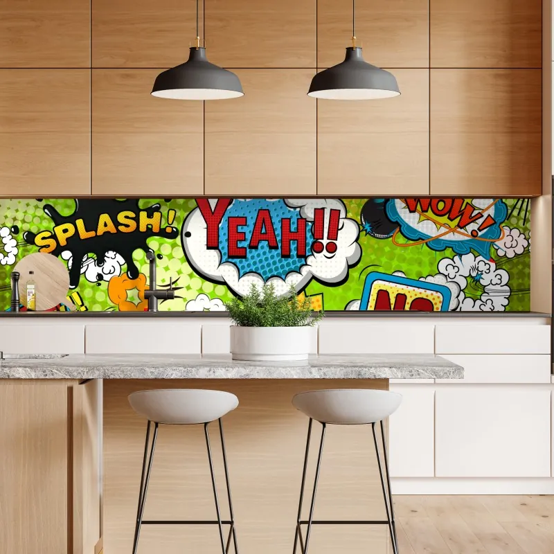 Naklejka repozycjonowalna trzy czerwone tulipany na czarnym tle – Wallissimo®