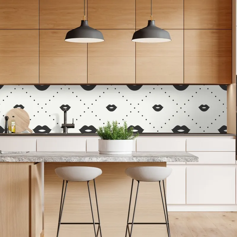 Naklejka repozycjonowalna tropikalny wzór z różowym flamingiem i różami – Wallissimo®