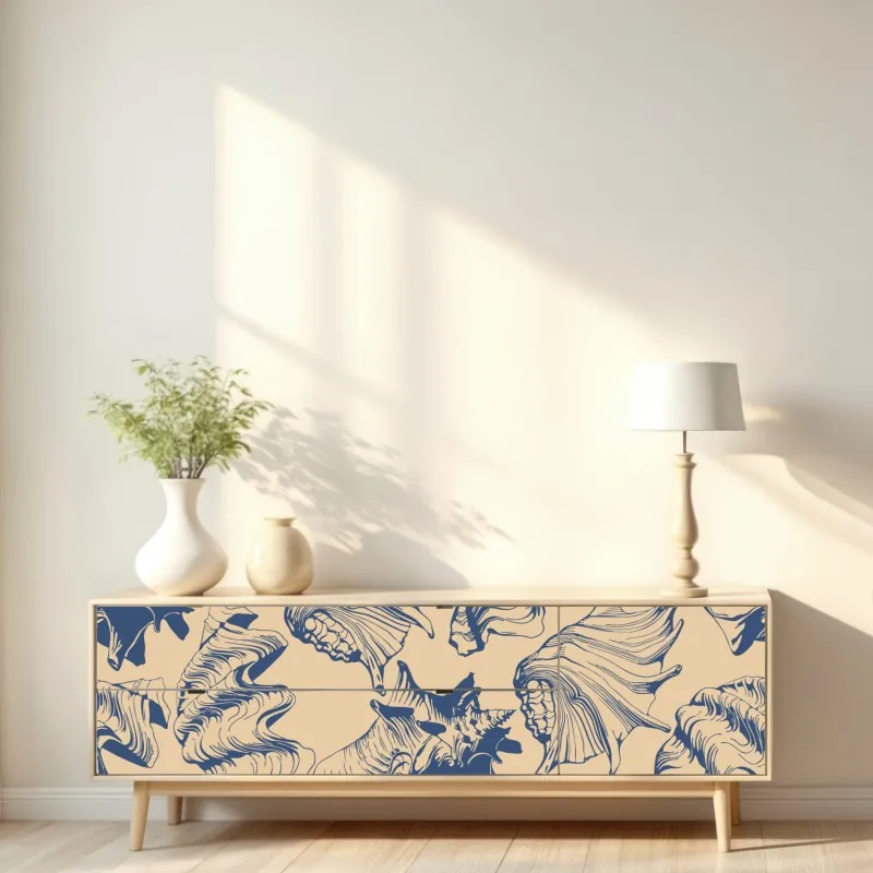 Naklejka repozycjonowalna egzotyczny wzór z gepardami i różami – Wallissimo®