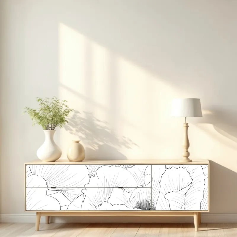 Naklejka repozycjonowalna ozdobny wzór damaskowy w stylu vintage – Wallissimo®