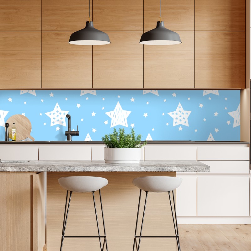 Naklejka repozycjonowalna miękkie niebieskie gwiazdki do pokoju dziecięcego – Wallissimo® Naklejka repozycjonowalna miękkie niebieskie gwiazdki do pokoju dziecięcego – Wallissimo®