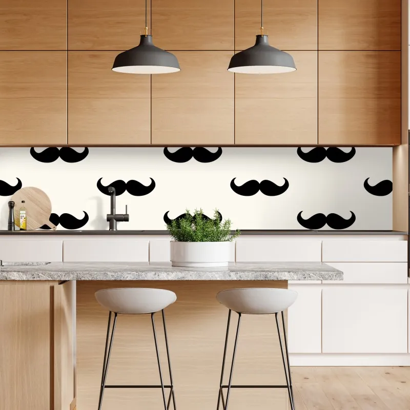 Naklejka repozycjonowalna elegancki czerwony flaming na czarnym tle – Wallissimo®