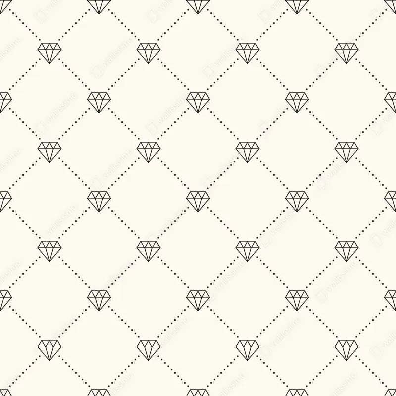 Naklejka repozycjonowalna wzór kratki z diamentami na beżowym tle – Wallissimo® Naklejka repozycjonowalna wzór kratki z diamentami na beżowym tle – Wallissimo®