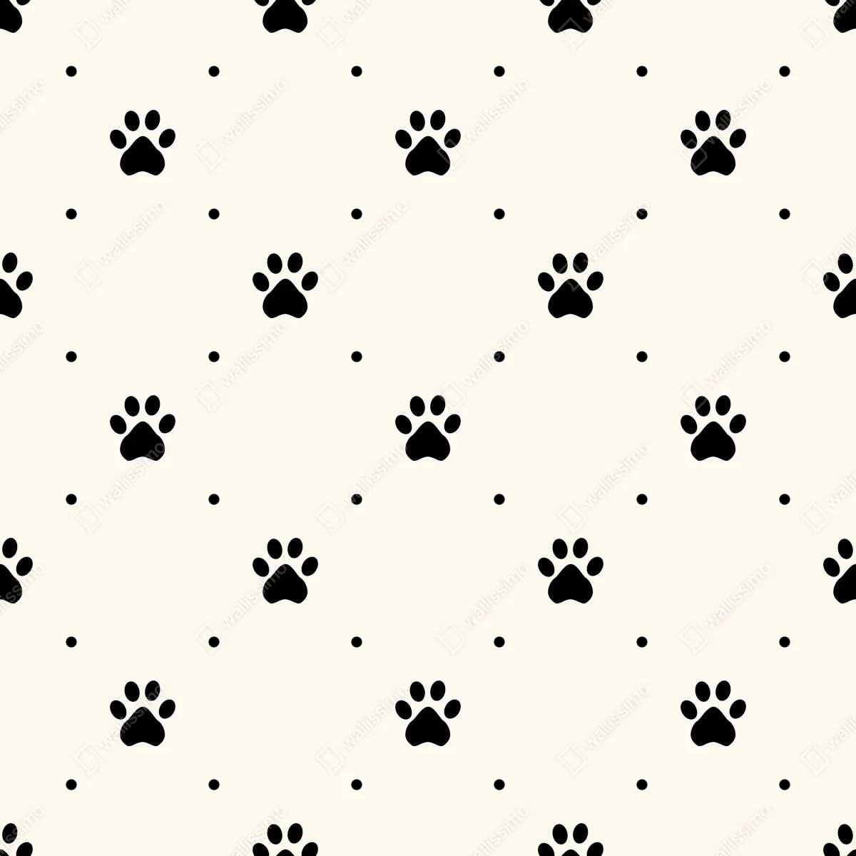 Naklejka repozycjonowalna zabawny wzór z łapkami – Wallissimo® Naklejka repozycjonowalna zabawny wzór z łapkami – Wallissimo®
