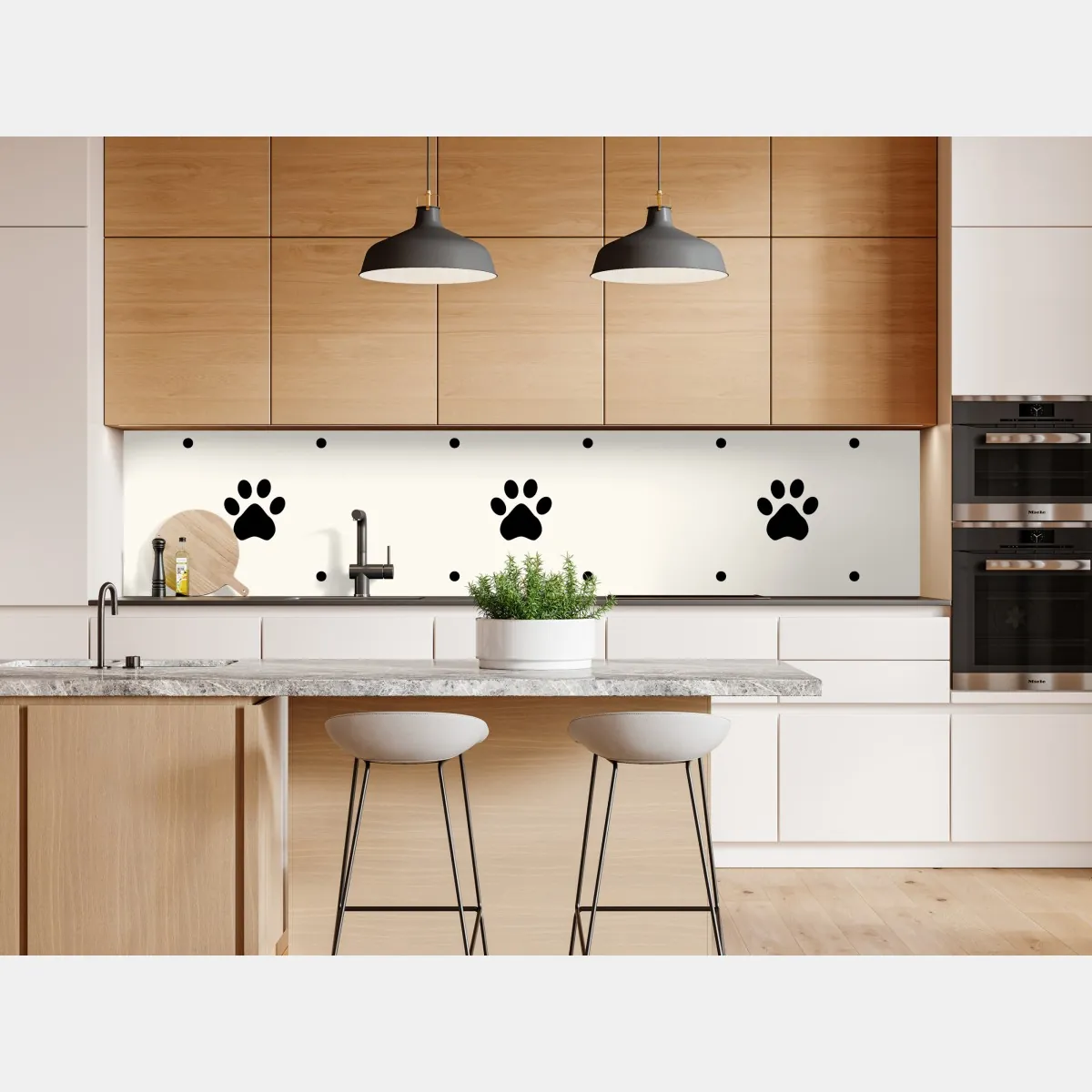 Naklejka repozycjonowalna zabawny wzór z łapkami – Wallissimo® Naklejka repozycjonowalna zabawny wzór z łapkami – Wallissimo®