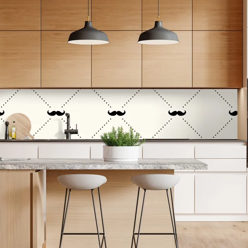 Naklejka repozycjonowalna radosny geometryczny wzór – Wallissimo®