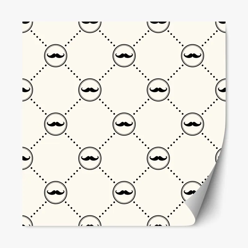 Naklejka repozycjonowalna elegancki szary wzór damasceński – Wallissimo®